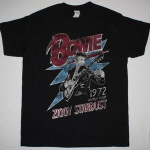 David Bowie Ziggy Stardust 1972 World Tour Fan Graphic TShirt